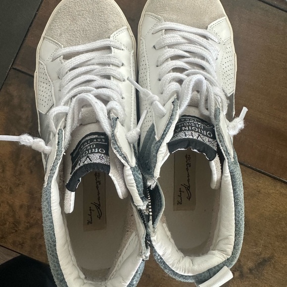 Vintage Havanas White and Blue pebble Sneakers - Picture 3 of 5